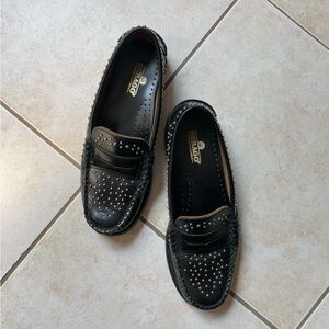 Sebago Dan Studs black size  7